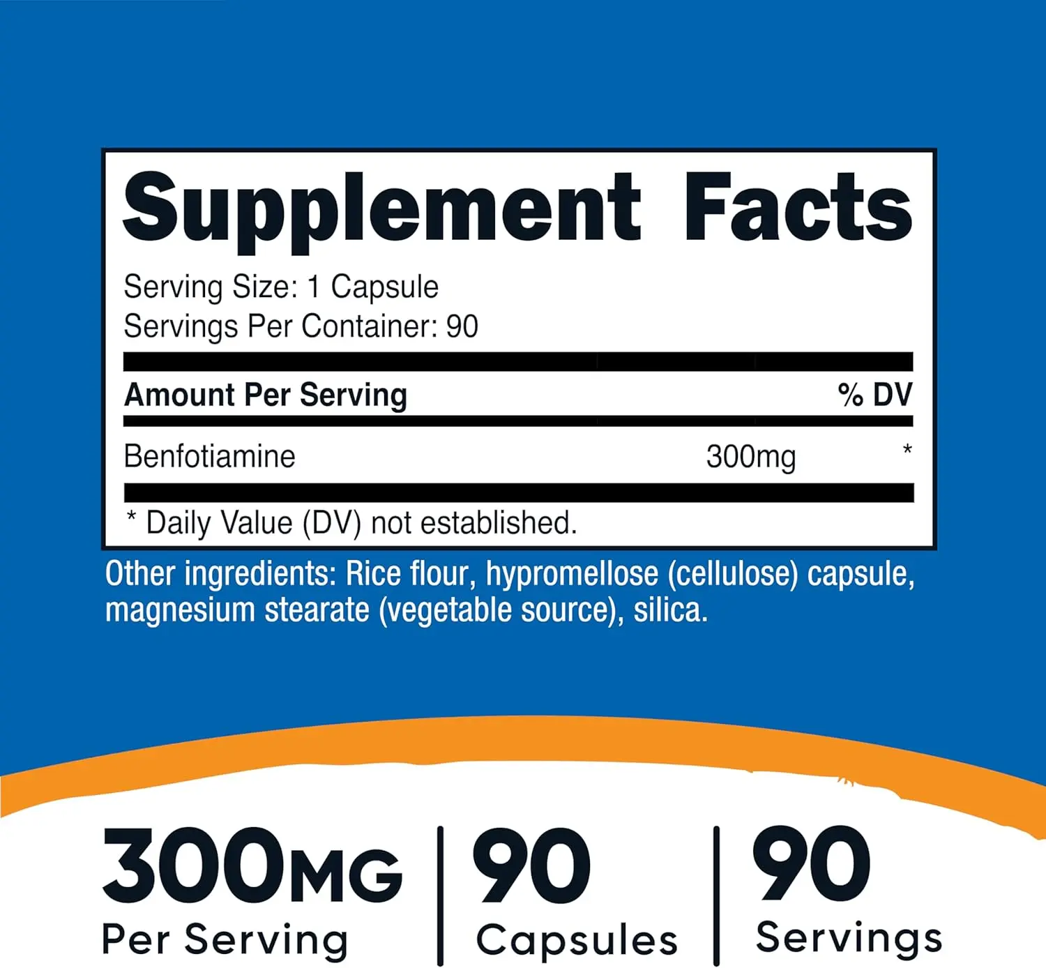 Nutricost Benfotiamine 300 MG Capsules